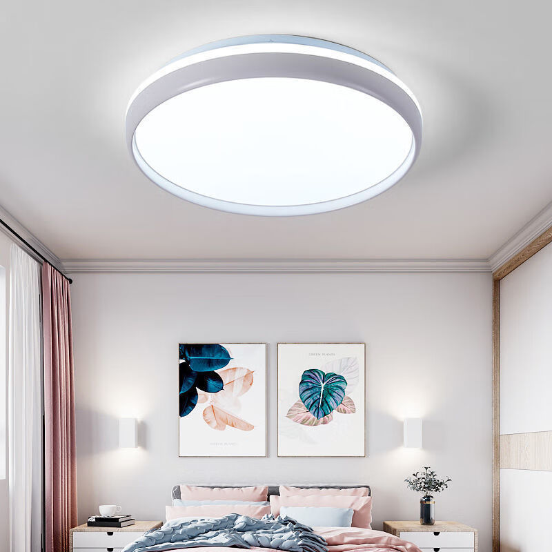 欢刻(huanke) led吸顶灯中国风卧室灯圆形客厅灯北欧灯具书房阳台走廊