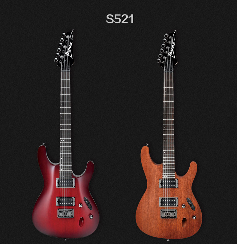 ibanez依班娜电吉他s520/s521/s621qm 双摇电吉他电吉它套装定制款