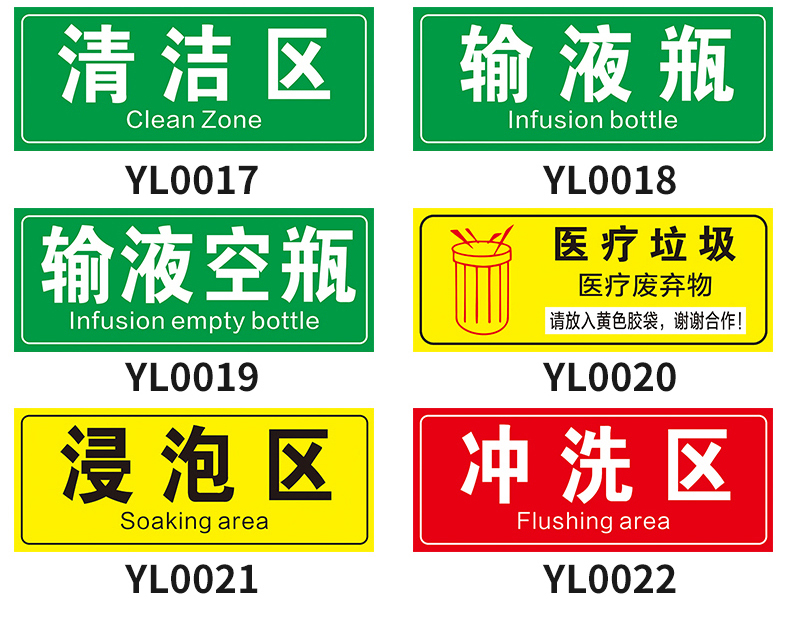 锐器盒医疗废物盒标志标签贴定制垃圾桶分类贴纸医疗废弃物标识牌感染