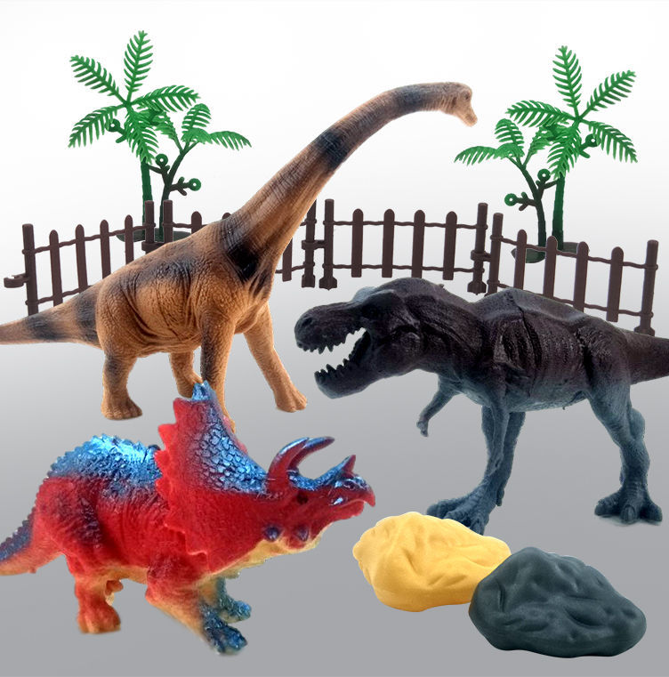 仿真恐龙玩具大号环保恐龙侏罗纪世界模型霸王龙三角龙过家家礼物精品