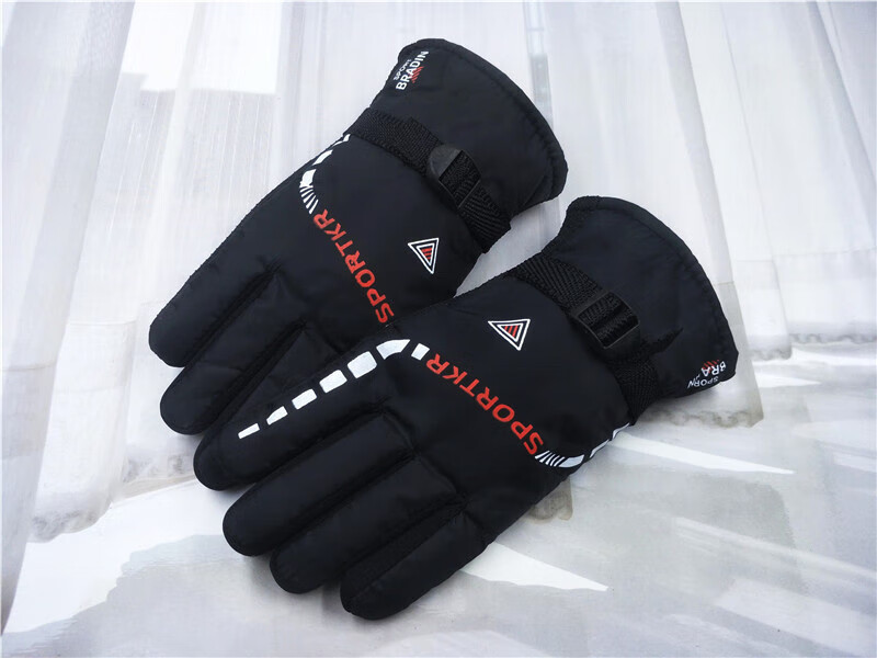 冬季骑行手套 防风防水加绒保暖摩托车防寒装备骑车全指冬季东北骑行