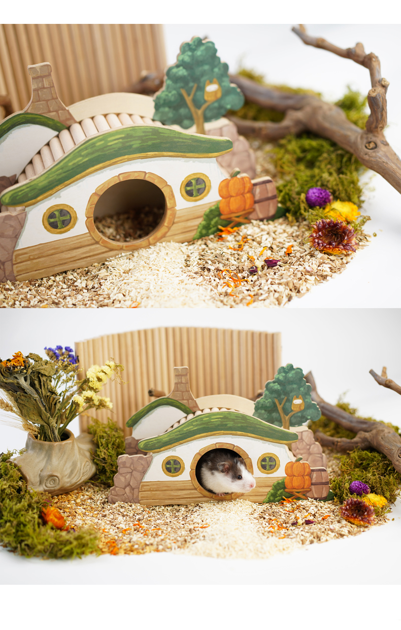 抖音同款京速达superdesign苏维苏格仓鼠童话木屋系列躲避自然木质