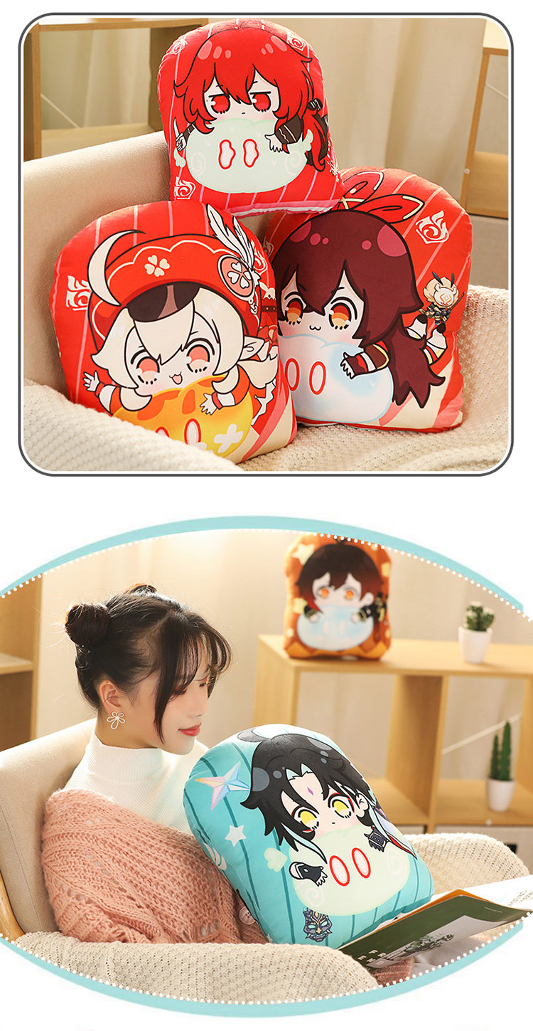 原神抱枕周边胡桃摇魈可莉温迪等身枕头毛绒玩具公仔布娃娃玩偶 c235
