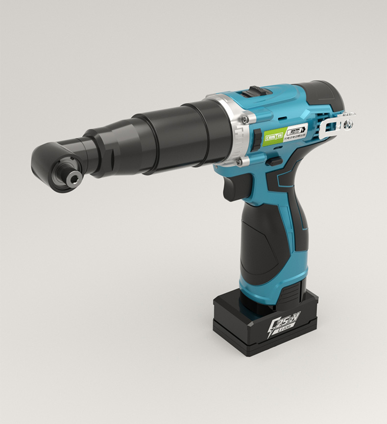 手电电转钻充电式家用锂电电动螺丝刀90度直角角向螺丝批 crt-25.