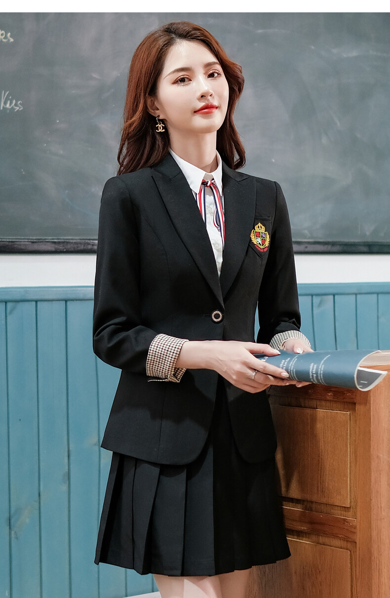 校服jk制服全套洋气减龄百褶裙小西装两件套黑色2188黑色西装2089白色
