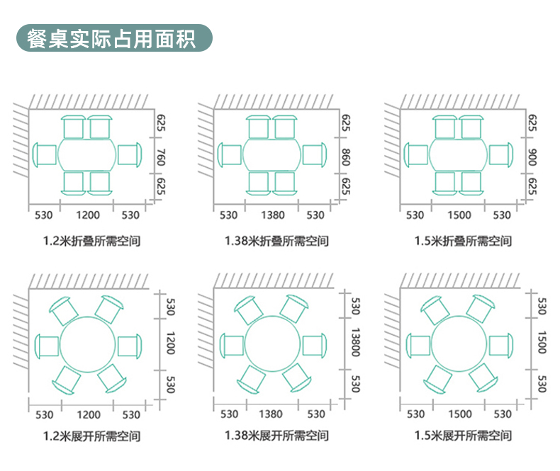 实木餐桌家用小户型现代简约可伸缩折叠北欧餐桌椅组合可变圆桌子 1.