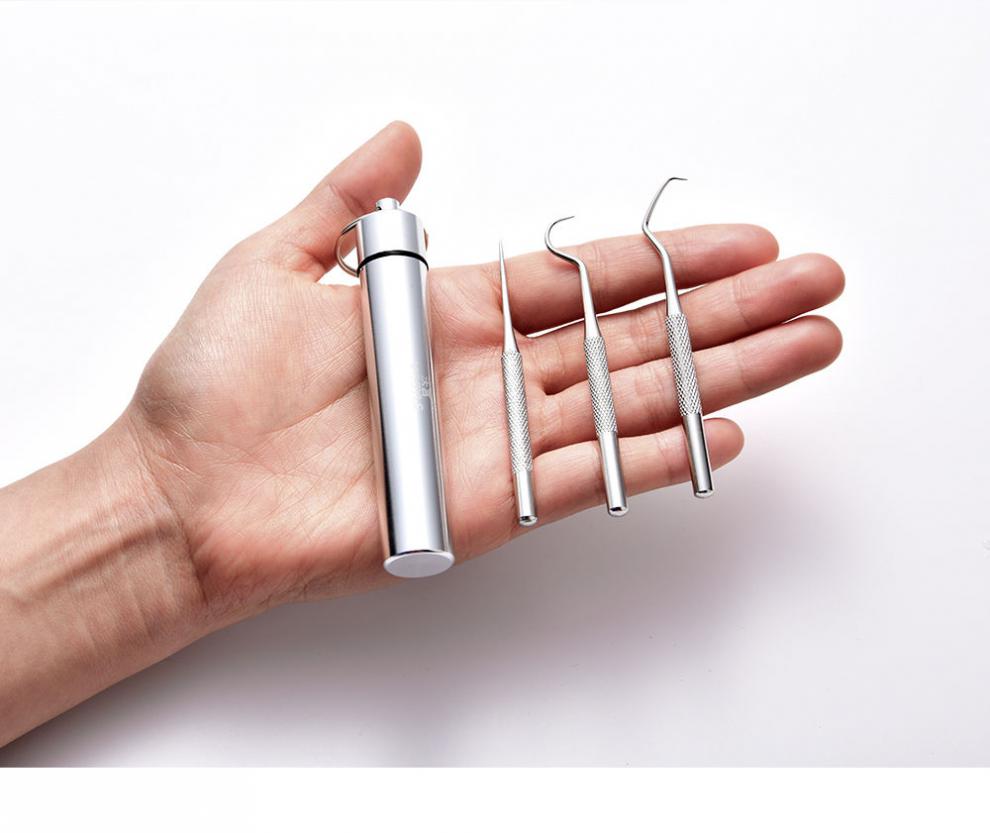 304不锈钢牙签金属牙签便携式 【304材质】大笑一支散装 三选一