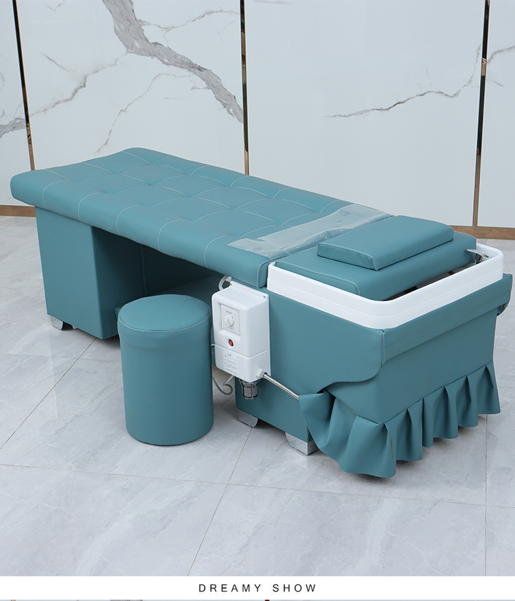 理发店洗头床一体式发廊泰式按摩可熏蒸多功能头疗水循环床带熏蒸水