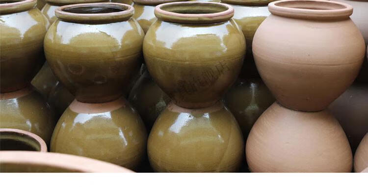 缸盛猪油坛子热油粗陶缸小酱缸菜坛子容器土陶腌菜缸家用老式东北晒酱