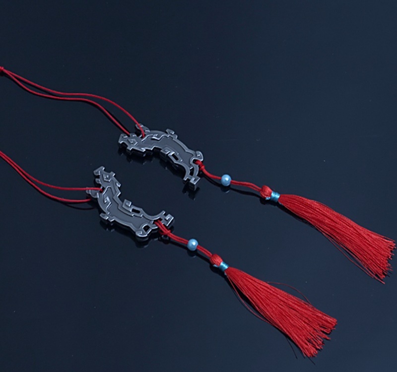 魏无羡阴虎符铃铛 陈倩笛子蓝忘机琴模型 云梦铃铛