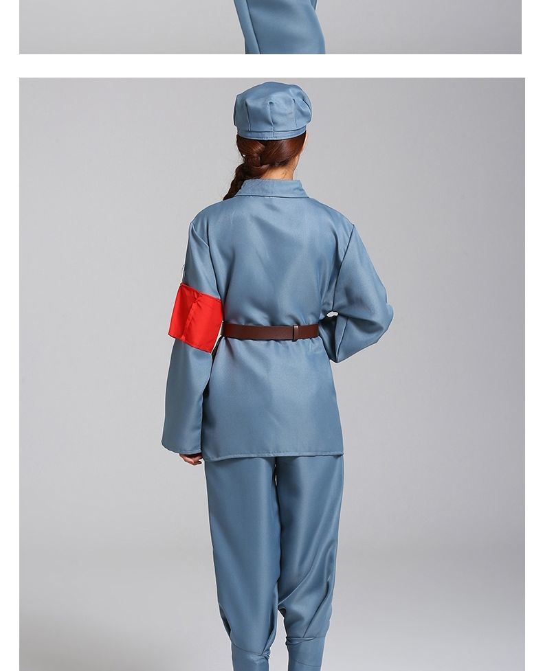 阁版红军成人演出服 戏服男八路军衣服装男女舞台话剧抗战新四军儿童