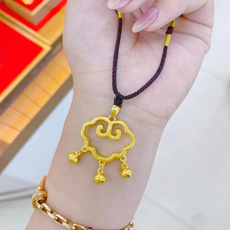 8 黑绳 金锁约2.8克【图片 价格 品牌