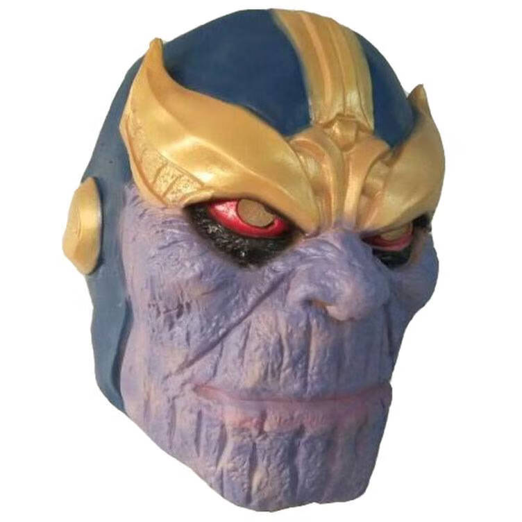 灭霸头盔 英雄复联4灭霸面具乳胶头套万圣节面罩道具狂欢节派对thanos