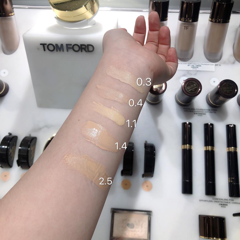 tf丝雾无痕粉底液圆管透气持妆丝绒柔雾0.3/0.4新款 方管粉底液1.