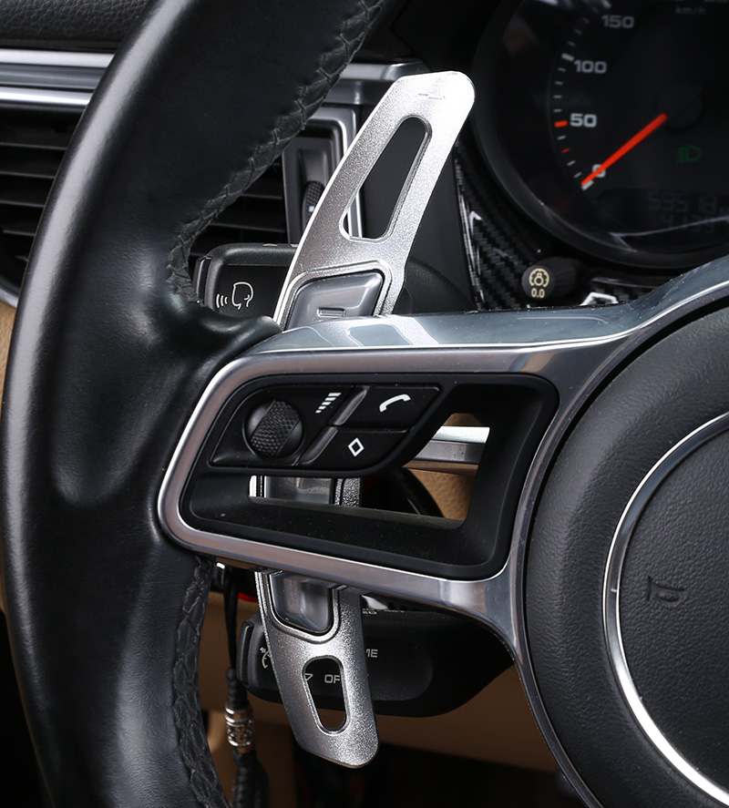 点缤 专用于保时捷新卡宴macan帕拉梅拉718方向盘换挡拨片加长内饰