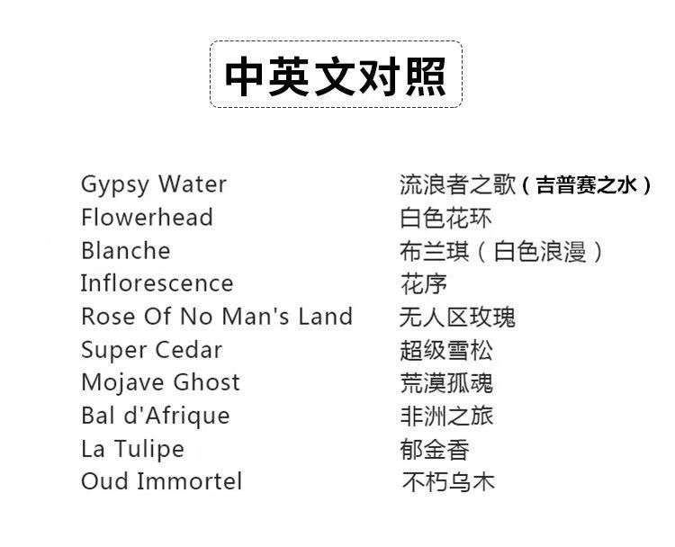 byredo百瑞德香水小样无人区玫瑰荒漠孤魂布兰琪花序雪松