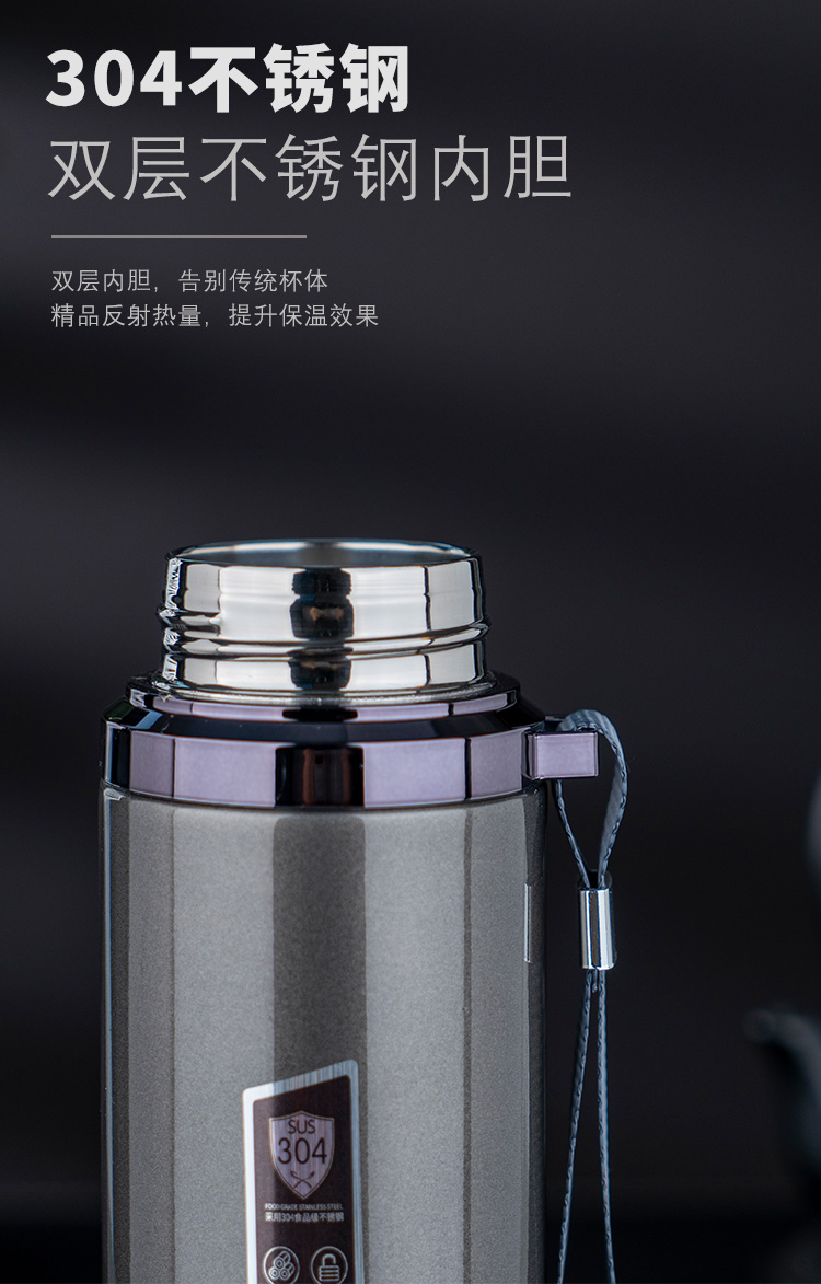 亚泰保温杯亚泰不锈钢保温杯男士大容量便携全钢户外杯子水杯定制yt