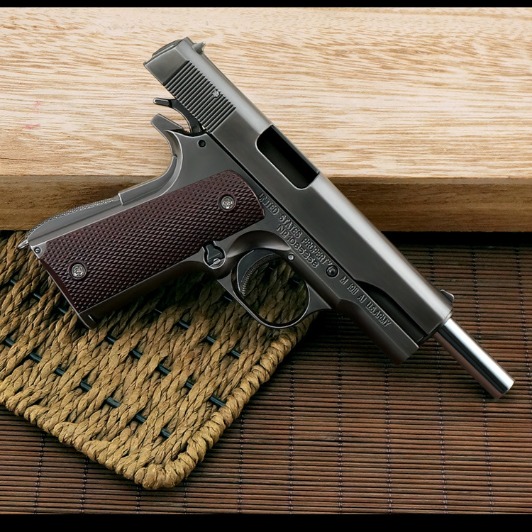 m1911柯爾特1205可拋殼金屬玩具仿真模型槍合金可拆卸不可發射消音