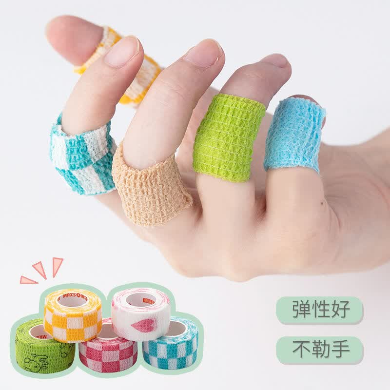 沃尔逊学生写字护指绷带可爱自粘缠手指关节保护套防磨手指老茧便携