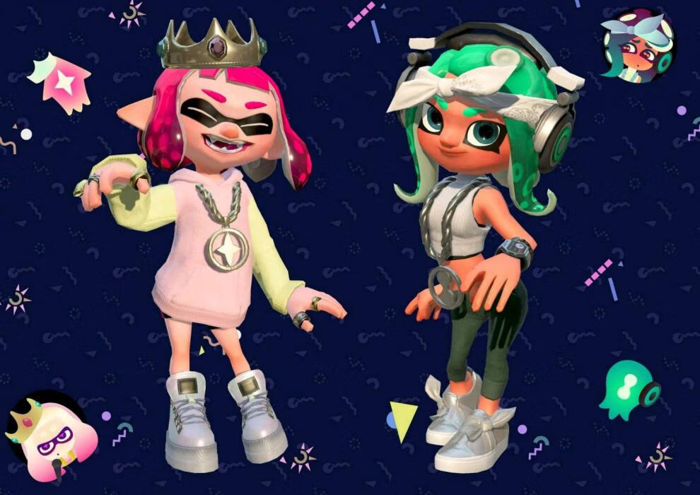 喷射战士amiibo喷射战士2splatoon章鱼组合乌贼现货女孩橙色现货全新