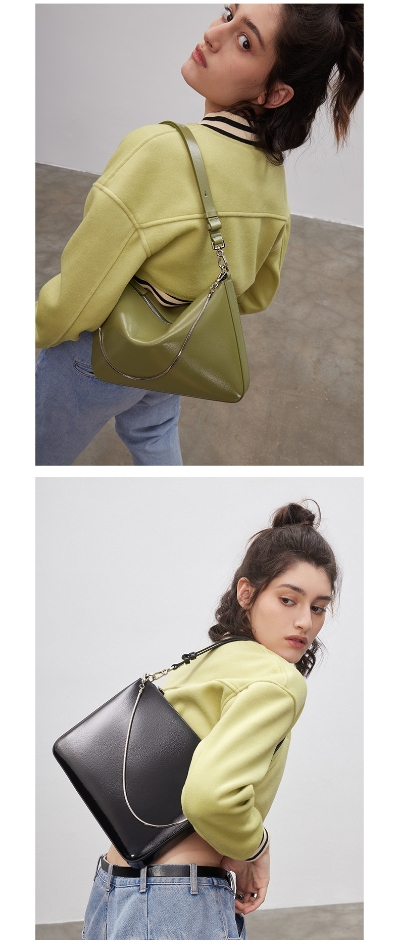 jessiejane包包女包book质感大容量肩背包腋下包生日礼物送女友3603