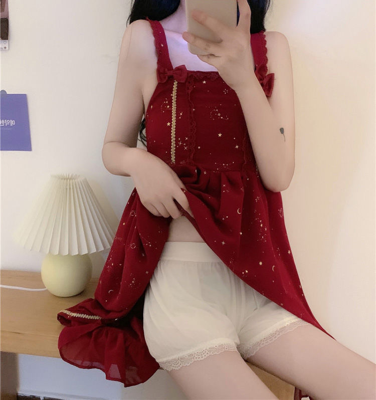 打底灯笼裤jk安全裤可爱南瓜裤打底外穿蕾丝保险防走光大码胖mm黑色