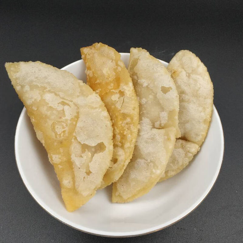 湖北仙桃土特产现做鸡公饺手工特色小吃早餐米饺子煎饺蒸饺炸饺鸡公饺