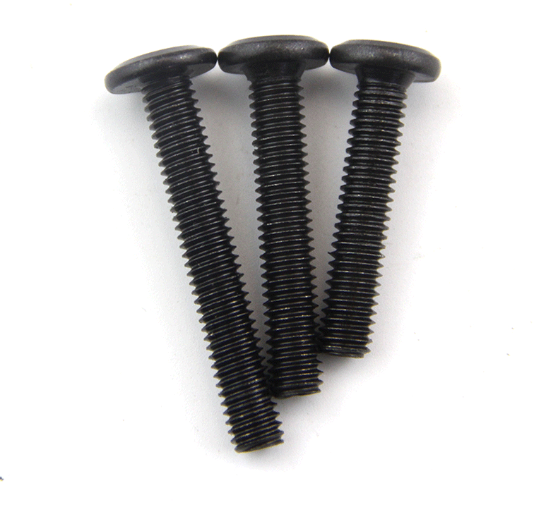 黑色家具斜大平头内六角螺丝婴儿床桌椅家居倒边内六角螺丝m6m8m8205