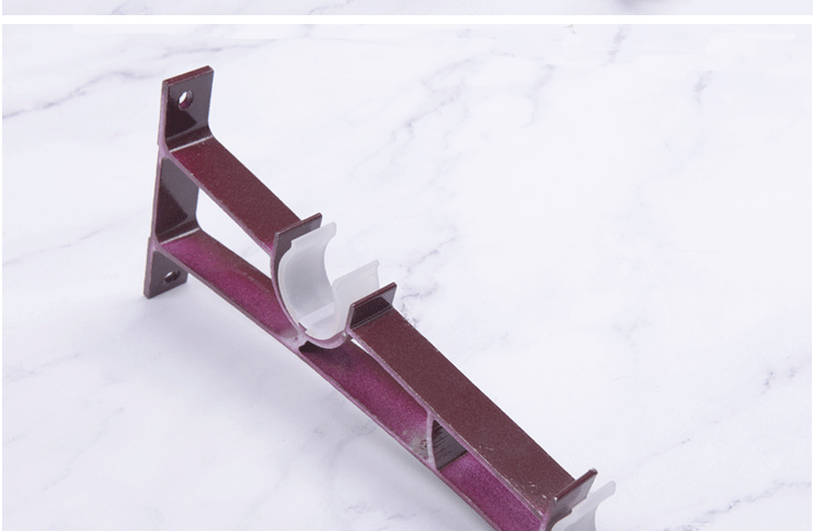 加厚铝合金罗马杆单双窗帘杆支架侧装支架墙装支架罗马杆底座配件