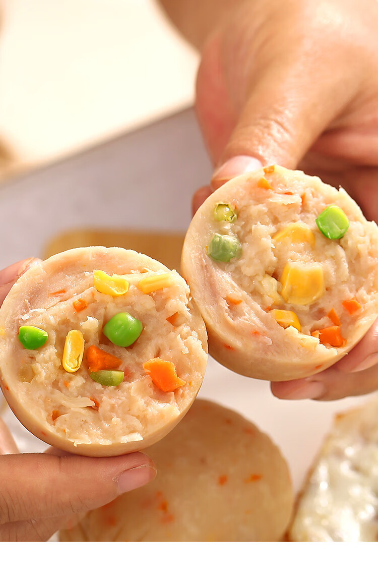 味小府 小肚鸡肠即食鸡肉蔬菜肠小肚肠肉枣肠健身食品鸡胸肉肠5个装