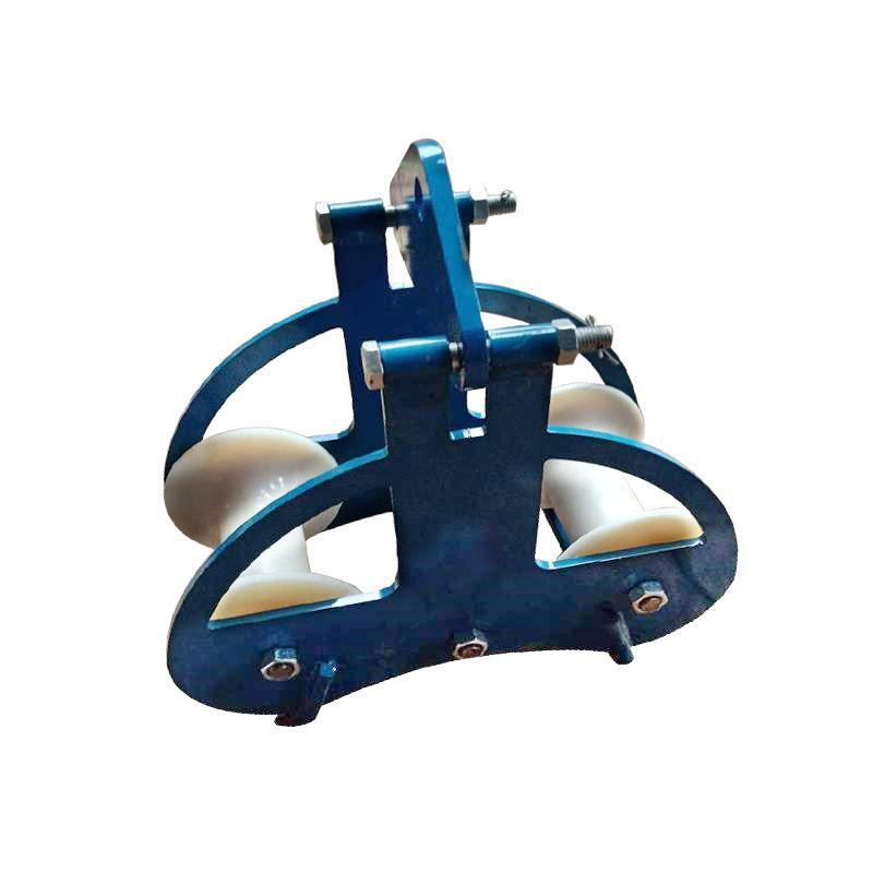 电缆放线滑车两轮转角轮左右双轮放线滑轮车前后滑轮电缆钢轮新款三联