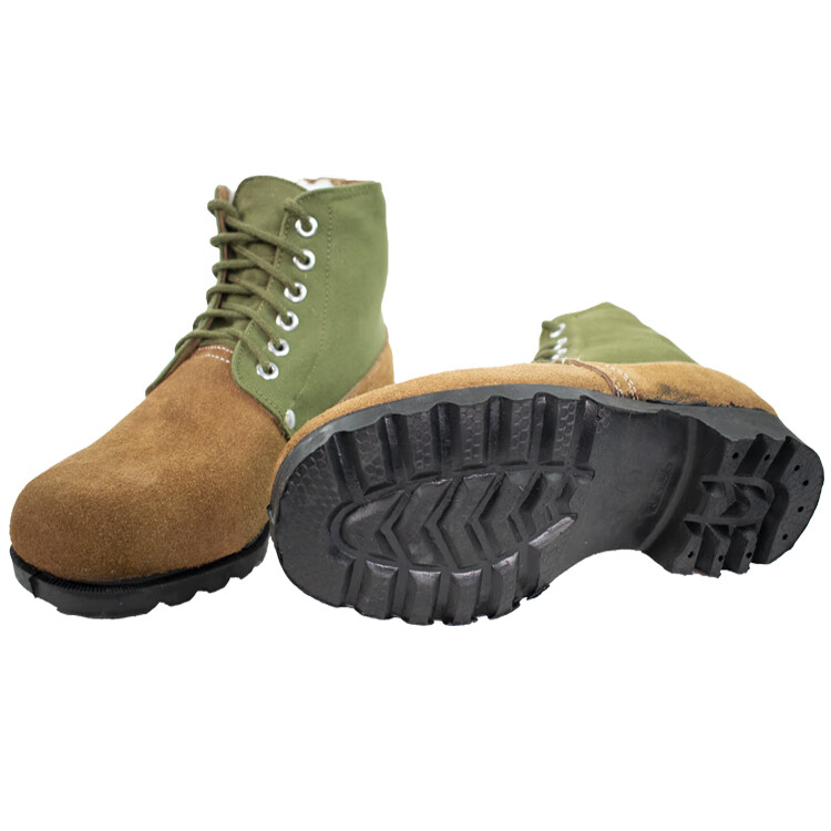 陆战队战训靴3514冬季男棉鞋大头鞋中老年羊毛保暖鞋皮毛一体防寒靴