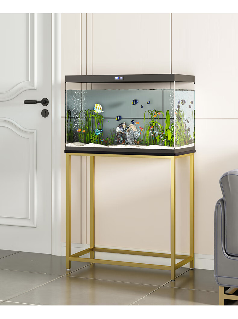 sivir 鱼缸架子底座家用鱼缸架子简易龟缸置物架靠墙水族箱定做铁艺