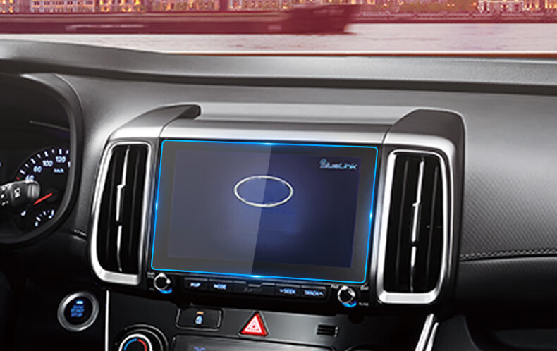 2021款现代ix35导航膜中控液晶显示大屏幕钢化玻璃内饰保护贴膜1820款