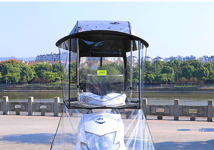 广硕通源电动车雨棚蓬遮阳伞两轮电瓶车挡雨棚摩托车雨棚新款防挡风罩