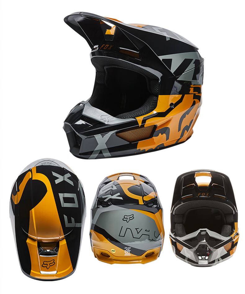 自行车全盔fox 越野盔摩托车v1美国v2新款v3头盔男场地林道拉力骑行