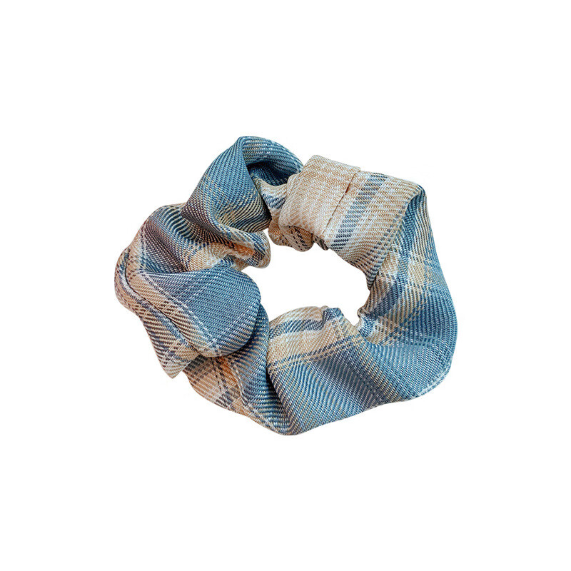 裕德俊温柔一刀jk大肠圈bm发圈头绳韩国ins网红少女格子发圈森系大肠