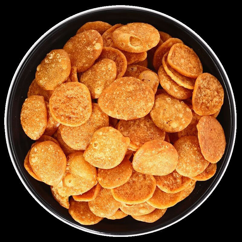 安徽亳州特产油炸绿豆饼子香辣小豆饼绿豆饼金钱饼小吃一斤 绿豆饼子