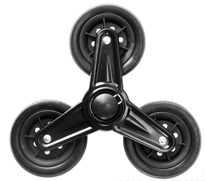 购物车轮子买菜车小拖车小拉车轮子手拉车轱辘配件橡胶小号黑轮子直径