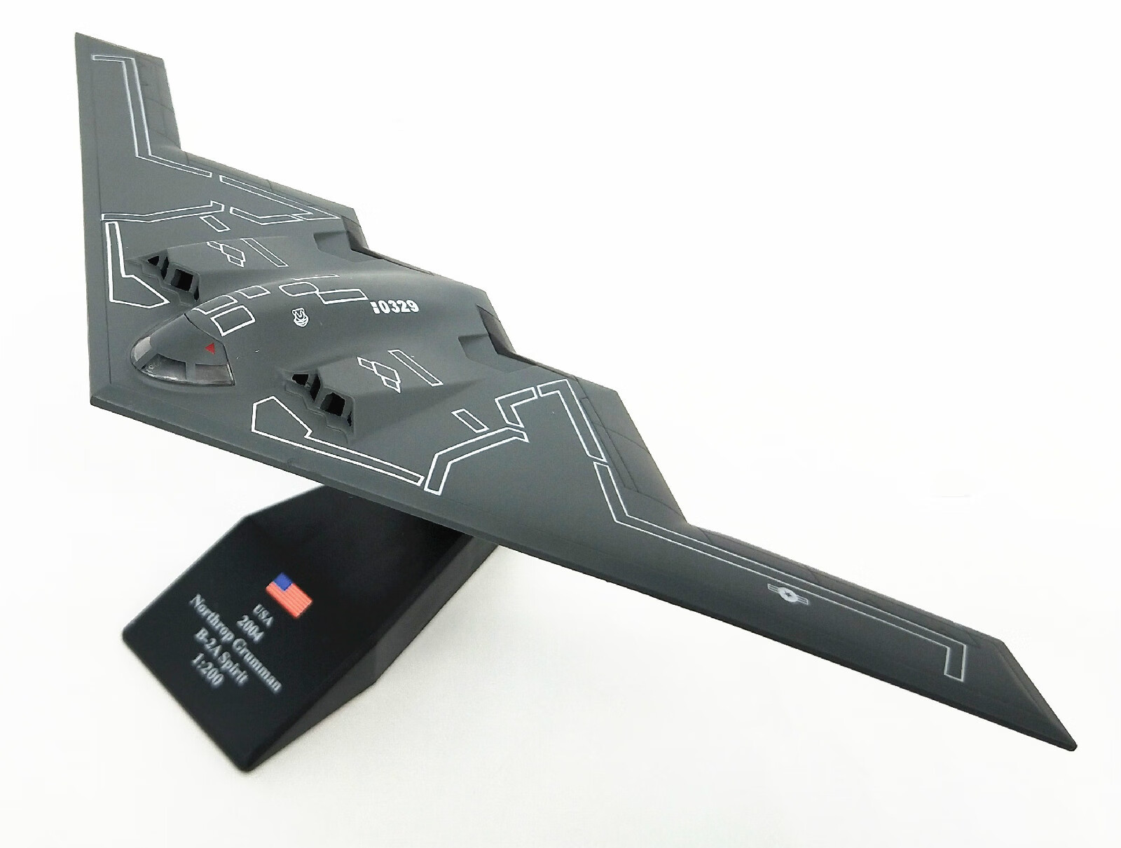 b2轰炸机1200美国空军幽灵b2隐形战斗机仿真飞机模型合金静态摆件