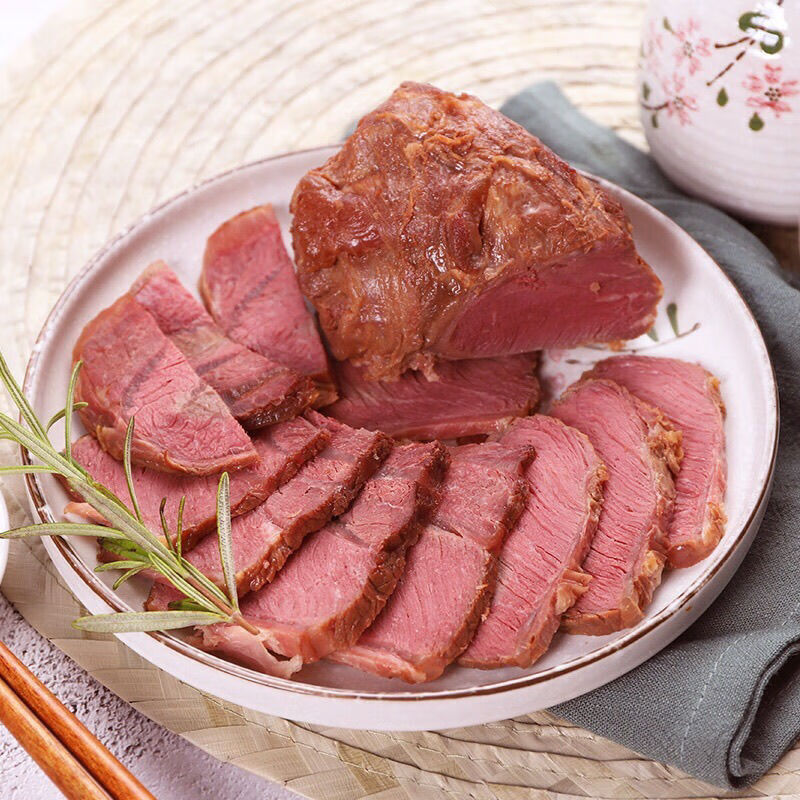 桃西村五香酱牛肉卤味熟肉熟食真空包装开袋即食五香酱牛肉250g袋含料