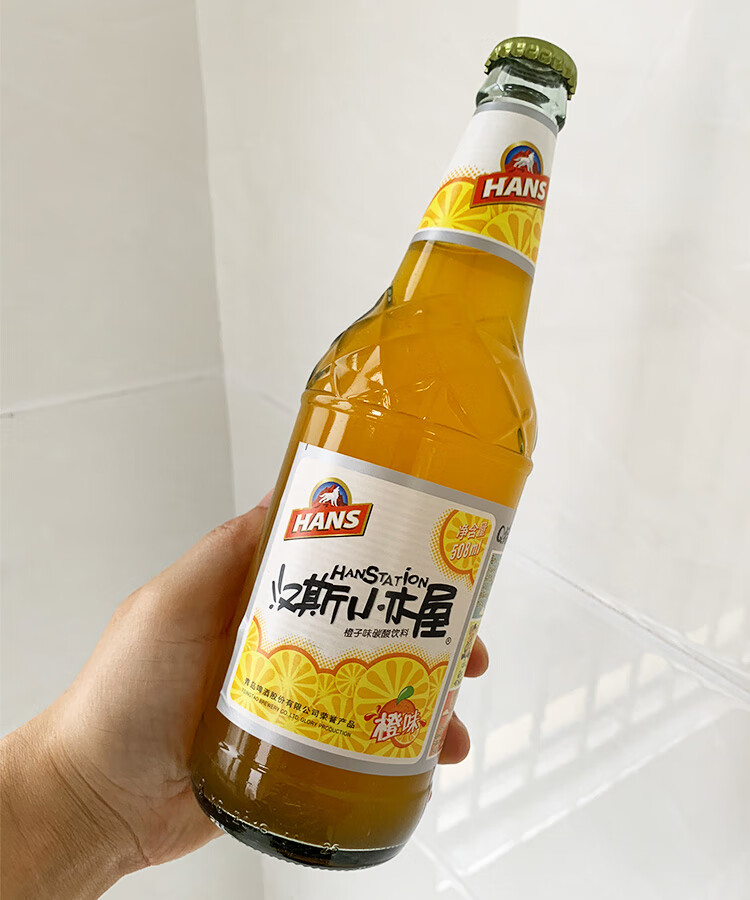 汉斯小木屋西安果啤508ml9瓶装菠萝啤果味老汽水碳酸饮料菠萝味9瓶