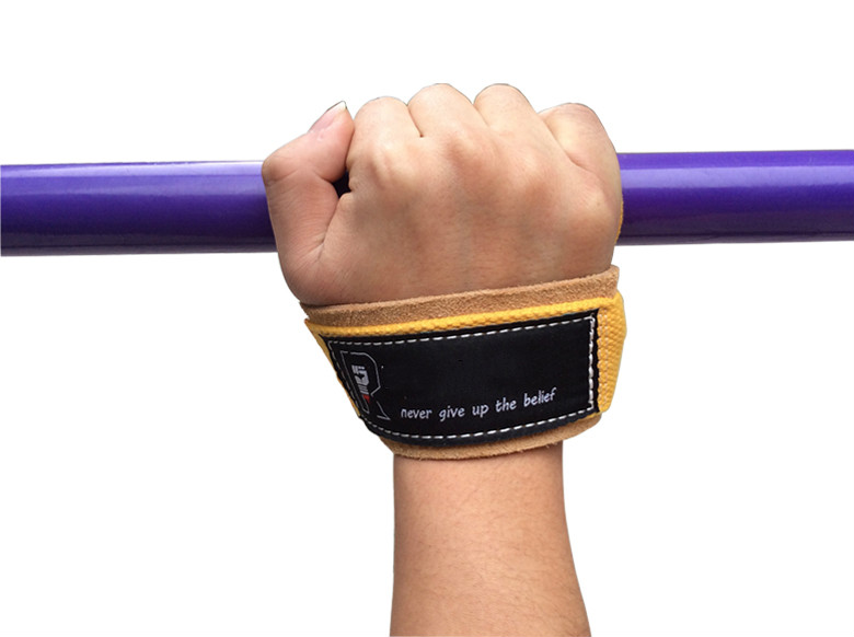 单杠大回环保护带八练习保护套防脱手牛皮安全防护派尼美特黄色牛皮大