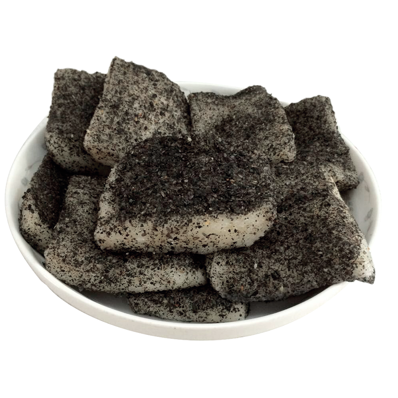 安徽枞阳土特产 黑芝麻糯米糍粑农家自制小吃安庆手工年糕 一斤装