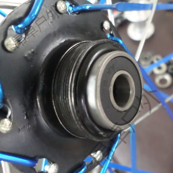 【户外京选】山地车改装轴后轮轴承轴滚珠花鼓改轴承培林实芯轴升级散