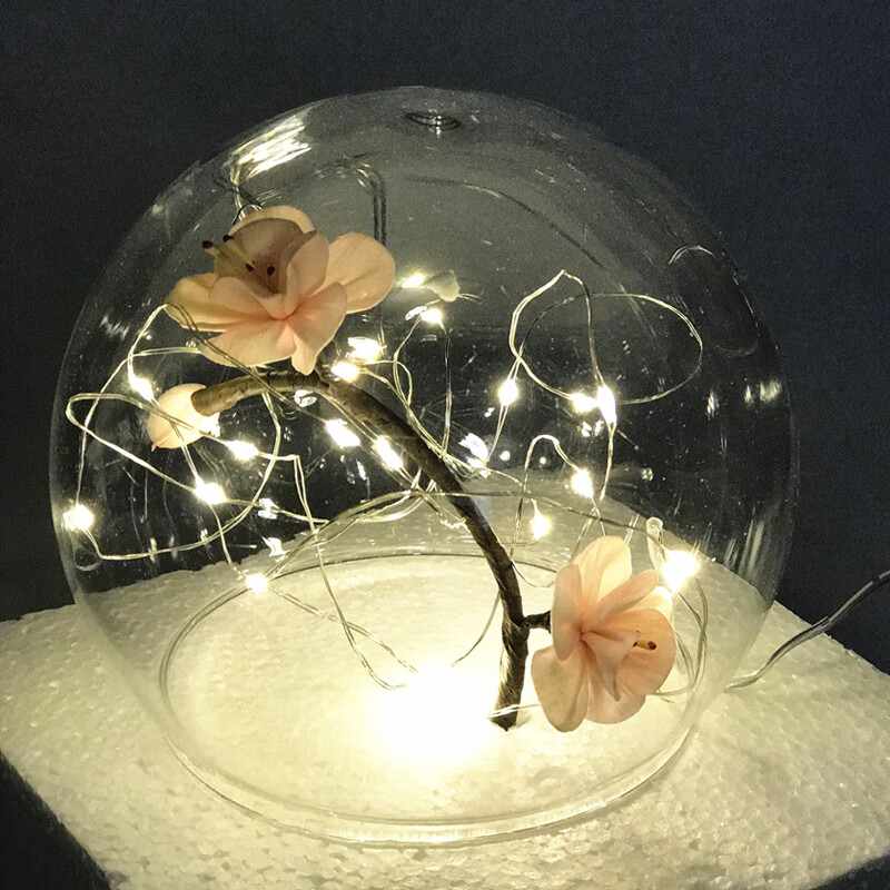 2021新款创意生日蛋糕装饰摆件插件玻璃罩玻璃球球形水晶球罩灯罩网红