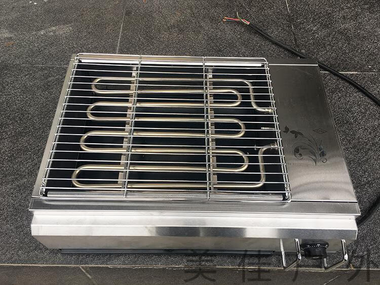 烤羊肉串电烤炉家用双层电热烧烤炉家用大号加宽电烤架烤肉生蚝机商用