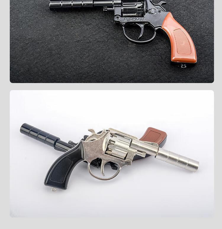 左轮子响纸 8090后怀旧儿童玩具枪枪左轮纸炮枪不可发射模型玩具枪