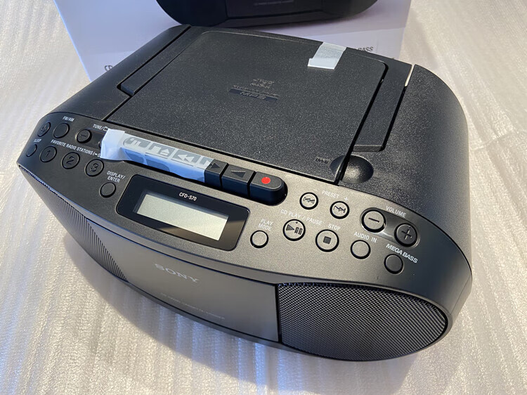 索尼(sony)日本sony/索尼cfd-s70磁带卡带收音机cd一体播放 黑色s70