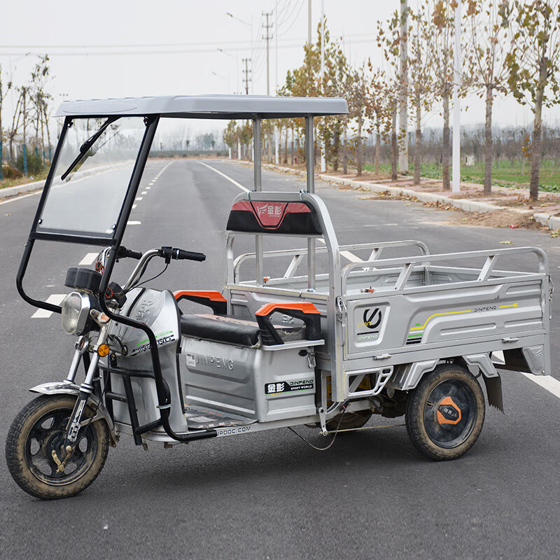 三轮车雨棚电动三轮车车棚前车头玻璃棚遮雨篷快递员蓬全封闭遮雨棚